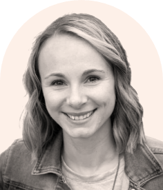 Smiling woman with long dark straight hair