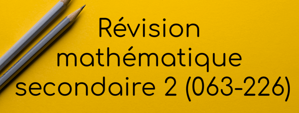 Secondary 2 Mathematics Review (063-226). SOSteacher