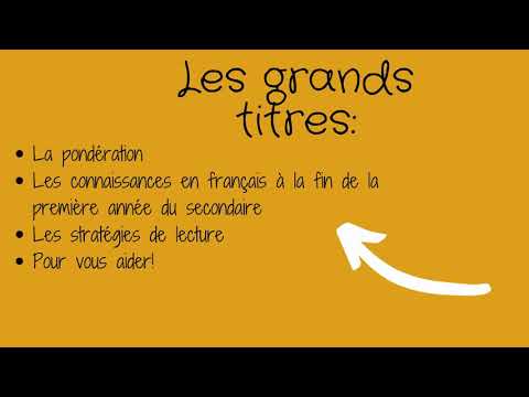 Révision du français 1re secondaire savoirs essentiels - SOSprof SOSteacher