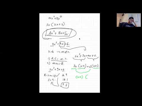Factorisation méthode somme-produit et quadratique - SOSprof