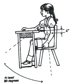 Chaise de Bureau pour Enfant Chaise d'étudiant de l'école Primaire  Correction de l'enfant Le siège de Posture Assis Peut être relevé et  abaissé Chaise