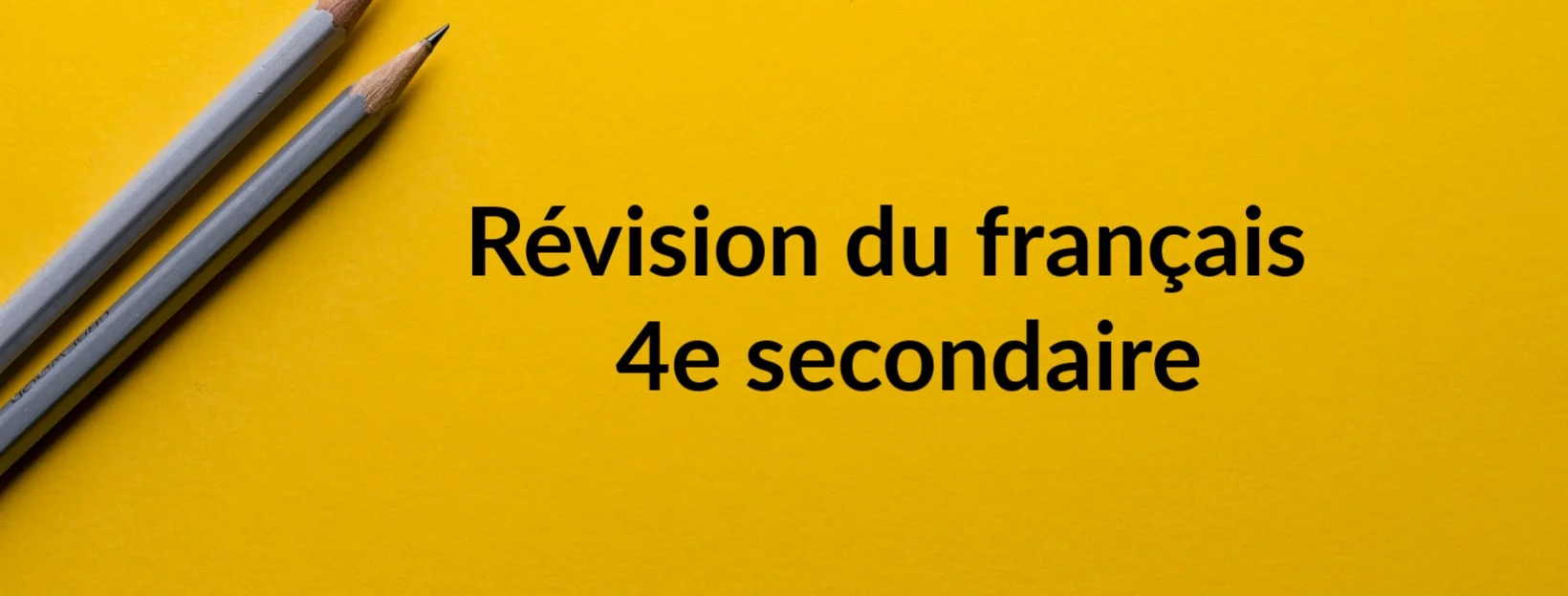 Révision du français 4e secondaire SOSprof tutorat scolaire