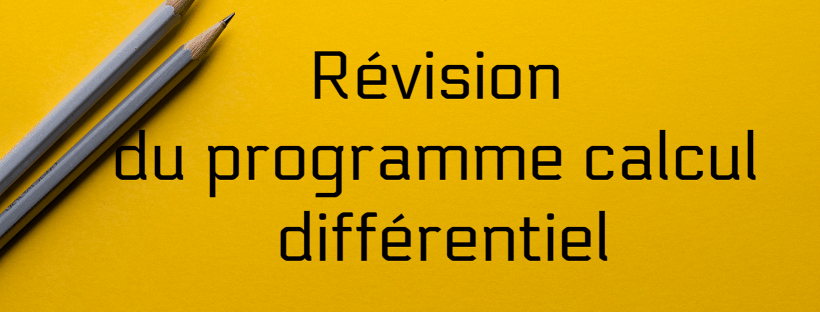 Révision du programme calcul différentiel. revision of the differential calculus program. SOSprof. SOSteacher