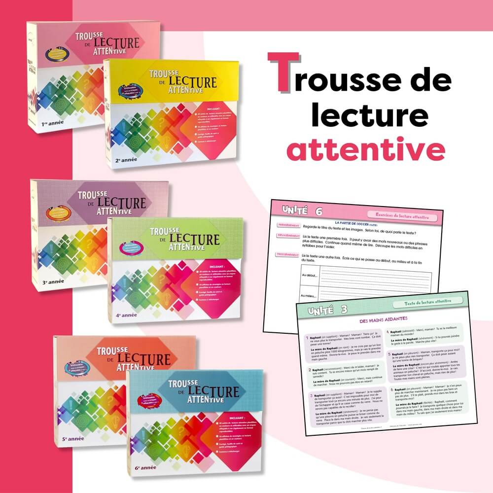 Boîtes pédagogiques pour développer la compréhension en lecture