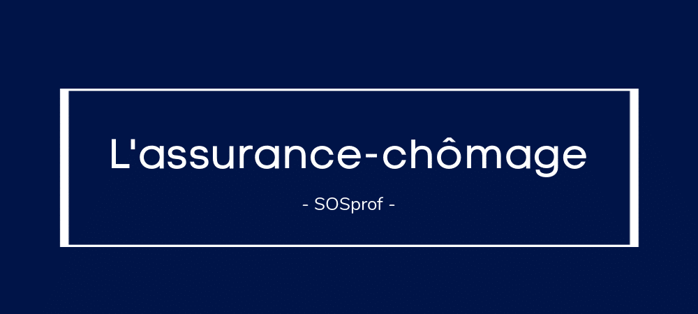 Chômage. Unemployment. SOSprof. SOSteacher