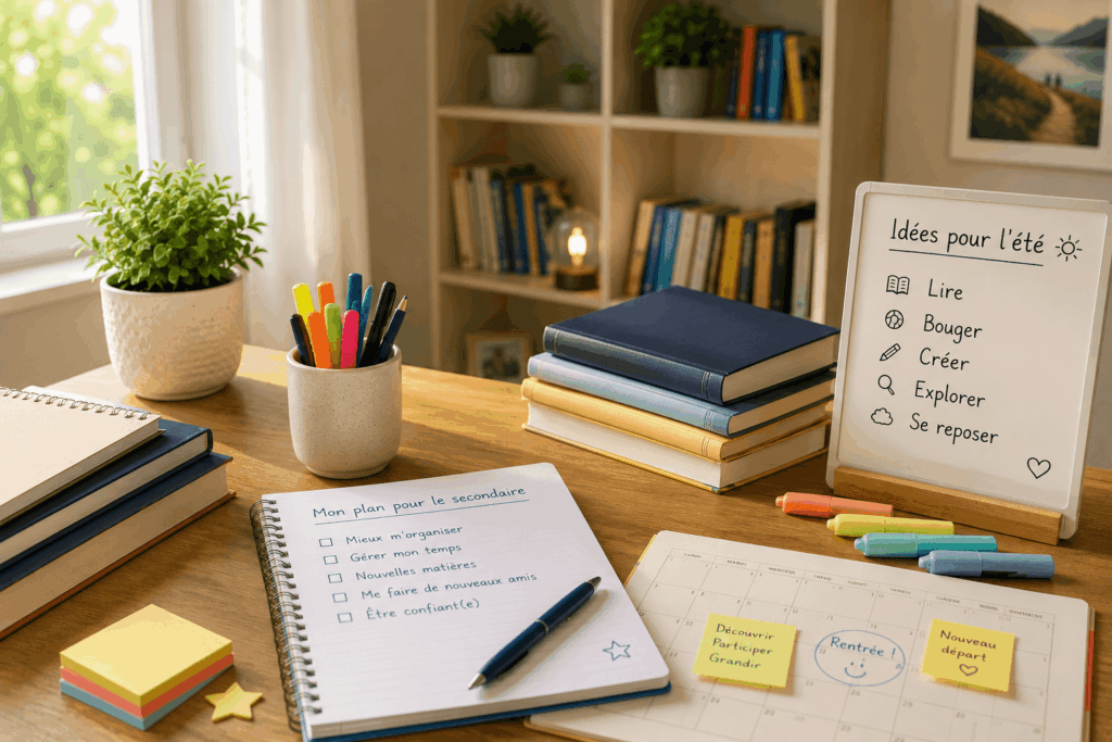 Mon enfant entre au secondaire l’an prochain : comment bien préparer l’été