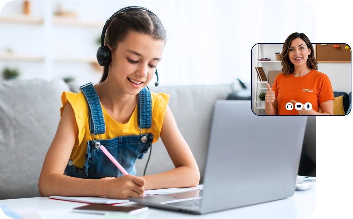Élève en séance de tutorat en ligne SOSprof pour l'admission au Collège Jean-Eudes